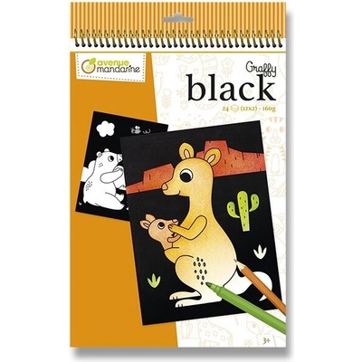 Maľovanky Avenue Mandarine Graffy Black Zvieratká