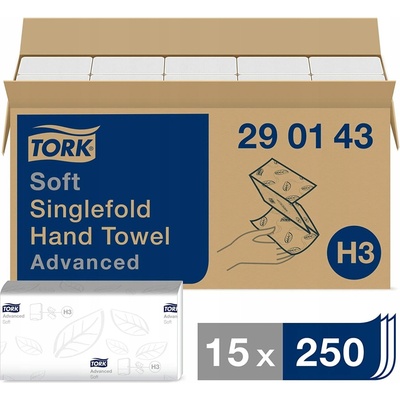 Tork Singlefold H3, dvouvrstvé, 15 x 250 ks, 290143