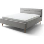 meise.möbel Сиво двойно легло 180x200 cm тапицирано с място за съхранение с включена подматрачна рамка Lotte - Meise Möbel (2057-99-5000)