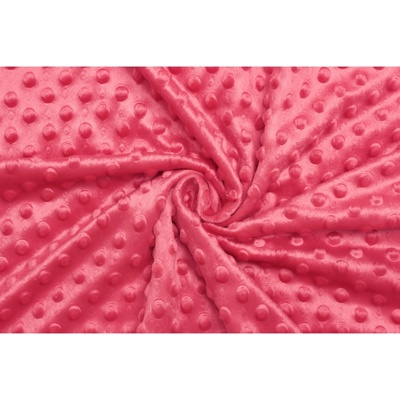 Minky fleece - Růžová telemagenta