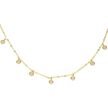 DELIS Сребърно колие 925, jw1116, елегантен дизайн, златно покритие (jw1116)