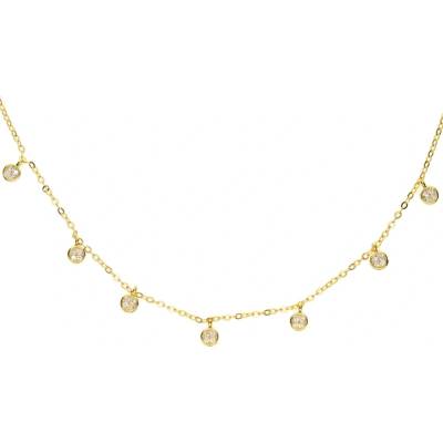 DELIS Сребърно колие 925, jw1116, елегантен дизайн, златно покритие (jw1116)