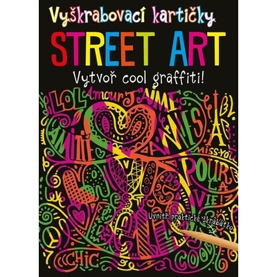 Vyškrabovací kartičky STREET ART Vytvoř kouzelné obrázky! + škrabátko