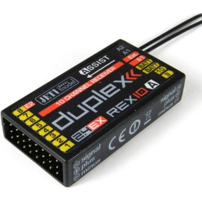 Jeti REX 10 Assist 10-kanálový prijímač 2,4 GHz 80001243