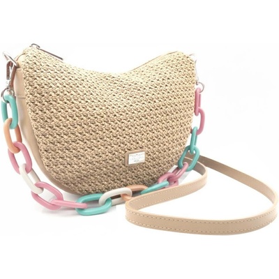 Caramelo dámská kožená kabelka Banana Bag 82330 Camel