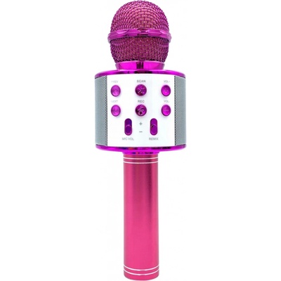 R2INVEST WS 858 BEZDRÁTOVÝ MIKROFON KARAOKE růžový