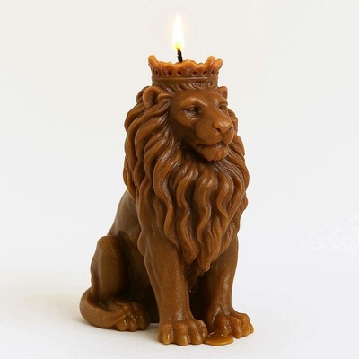 Svíčkománie3D Lev hnědá 80 g