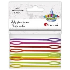 TITANUM Plastic needles 90mm mix colors 10pcs