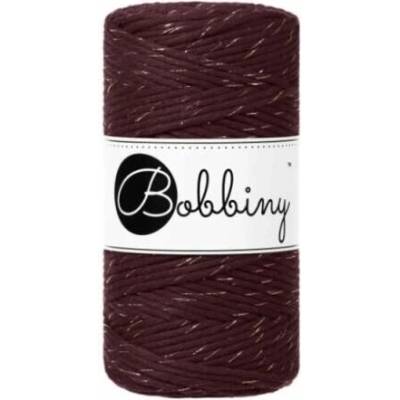 Bobbiny Macrame Regular 3mm - golden burgundy