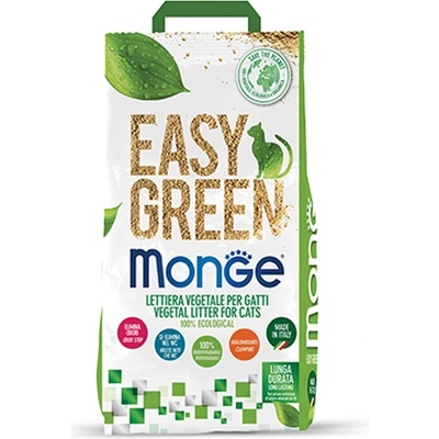 Monge Easy Green Monge - котешка тоалетна на растителна основа, подходяща и за порчета и влечуги 3.5кг/10л