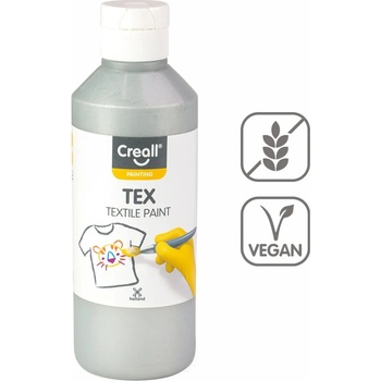 Creall farby na textil 250 ml strieborná
