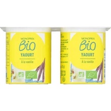 Monoprix Biologique Bio jogurt s vanilkovou příchutí 4 x 125 g