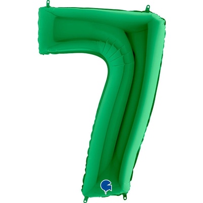 vybavsenaparty Fóliová číslice zelená '7' 102 cm