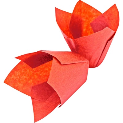 Schneider Červené papierové košíčky na muffiny Tulipán 55 mm 200 ks