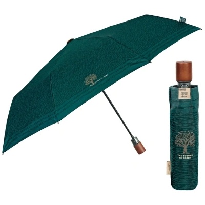 Мъжки автоматичен чадър Perletti Green 19164, Тъмнозелен