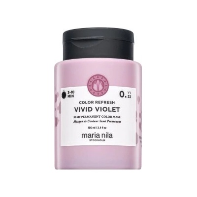 Maria Nila Colour Refresh подхранваща маска с цветни пигменти за коса с лилави нюанси Vivid Violet 100 ml