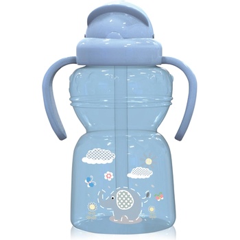 Baby Care Спортна бутилка с дръжки Lorelli - Animals, 325 ml, Moonlight Blue (10200770001)