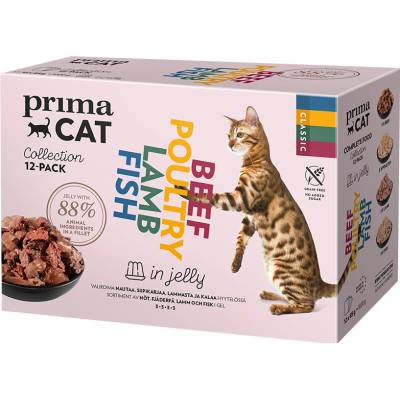 PrimaCat Classic v želé Classic smíšené balení 12 x 85 g