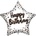 Procos Балон от фолио - Star Happy Birthday - бял 46см