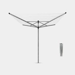 Brabantia 50 м метално сив въртящ се простор с метален шиш Brabantia от серия LIFT-O-MATIC (90300267)