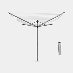 Brabantia 50 м метално сив въртящ се простор с метален шиш Brabantia от серия LIFT-O-MATIC (90300267)