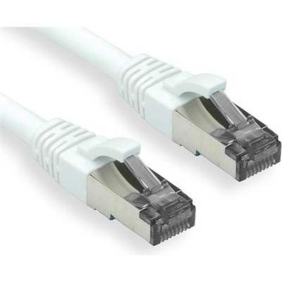 OXnet PKOX-SF6A-010-WH patch, Cat6A, S/FTP (PiMF), LSOH, 1m, bílý