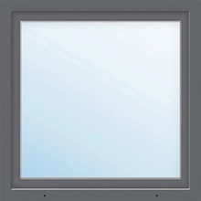 ARON Basic bílé/antracit 1000 x 1000 mm DIN pravé