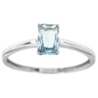 Zlatnictví U Kostela Dámský prsten s modrým kamínkem 7016Bm