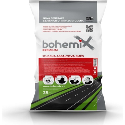 Bohemix studená obalovaná asfaltová směs (25kg/bal)