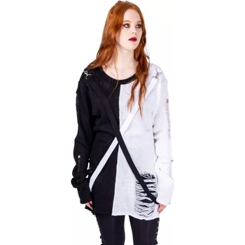 Image 1 of HEARTLESS дамски пуловер heartless - atelier - ЧЕРНО БЯЛА - poi1268