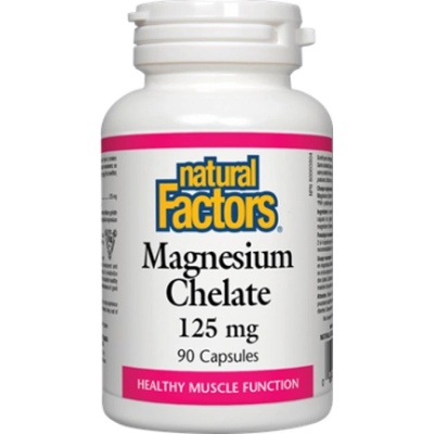 Natural Factors Magnesium Chelate 125 mg [90 капсули]