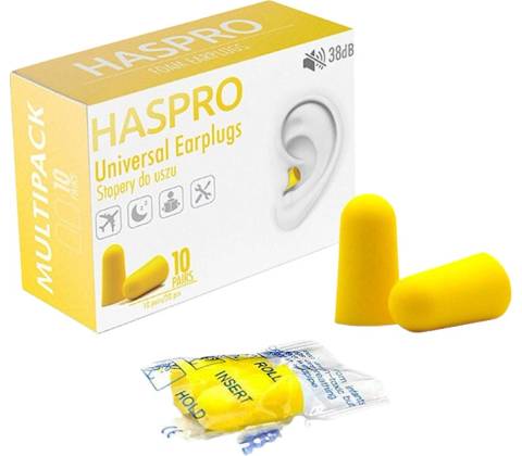 HASPRO MULTI10 štuple do uší, žlté
