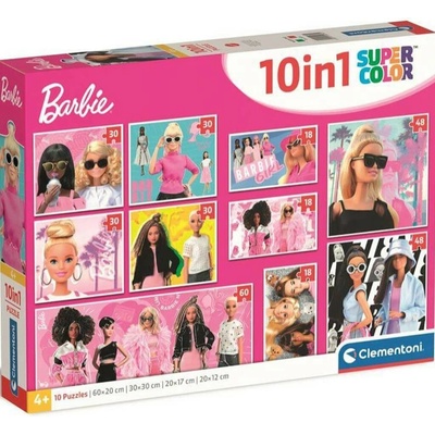 Clementoni sada 10v1 Barbie 18,30,48,60 dielov