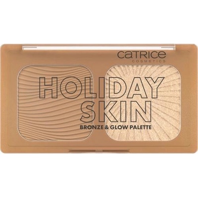 Catrice Holiday Skin Bronze & Glow Palette paletka s bronzerem a rozjasňovačem 010 5,5 g