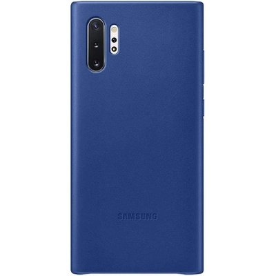 Samsung Leather Cover EF-VN975LLEGWW - оригинален кожен калъф (естествена кожа) за Samsung Note 10 Plus (син)