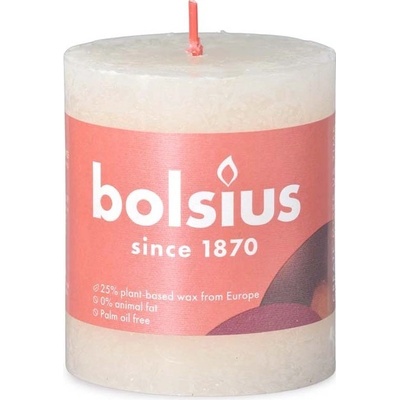Bolsius Rustic Shine Soft Pearl 68x80mm