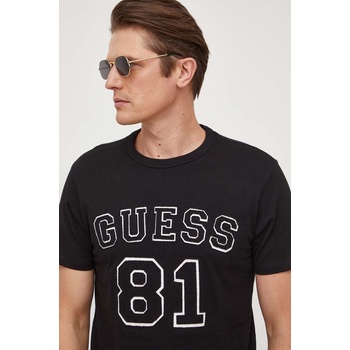 Guess Памучна тениска Guess в черно с апликация M4RI22 K8FQ4 (M4RI22.K8FQ4)