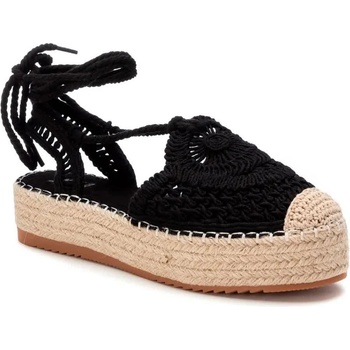XTI 130330 Wedge Espadrilles - Black (Black)