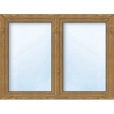 ARON se štulpem Basic bílé/zlatý dub 1400 x 1500 mm