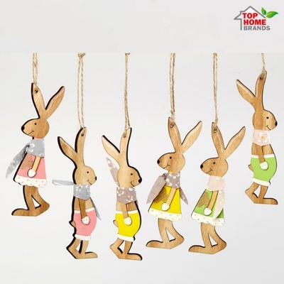 Brauns-Heitmann GmbH & Co. KG Germany Висящо дървено зайче heitmann deco, 2 бр