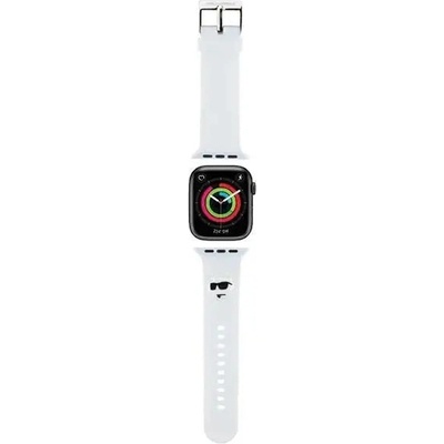 Karl Lagerfeld Каишка Karl Lagerfeld 3D Rubber Choupette Heads за Apple Watch 38/40/41mm, бяла (3666339190132)