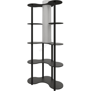 ASIR GROUP Подова лампа с полици NOTO 1xE27/40W/230V черна (AS2738)