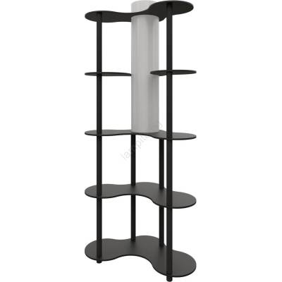 ASIR GROUP Подова лампа с полици NOTO 1xE27/40W/230V черна (AS2738)