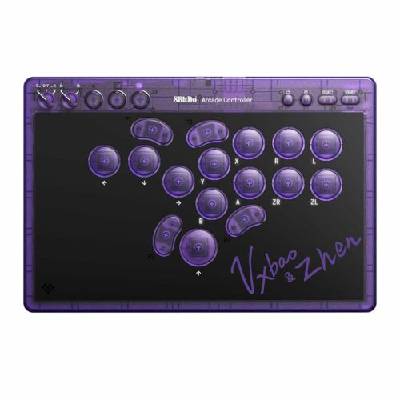 Arcade Stick All-Button, Nintendo Switch/Switch 2, PC, Signature Edition, Átlátszó lila, Vezeték nélküli kontroller (RET00917)