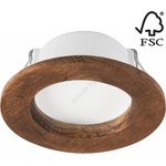 LAMKUR Led вградено осветително тяло woody spot led/5, 5w/230v 4000k череша Ø10 см (la52380)