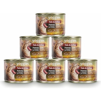 Yoggies Polévka pro kočky Tele & mrkev 185 g – Hledejceny.cz