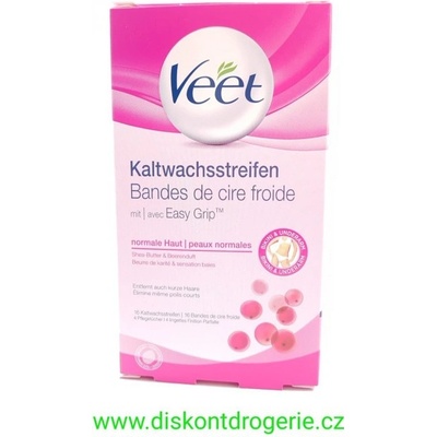 Veet voskové pásky bikiny a podpaží pro normální pokožku 16 ks