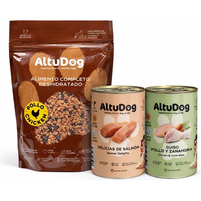 AltuDog ПОСЛЕДНИ БРОЙКИ: Премиум пакет Altudog за кучета - 1 кг + 2 консерви