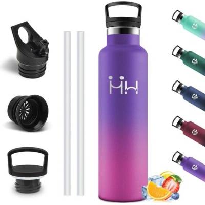 Motswedi láhev na vodu z nerezové oceli 1000 ml růžovo fialová