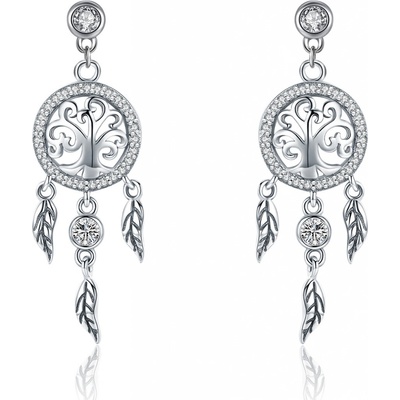 Olivie Russo strieborné náušnice lapač snov 2916
